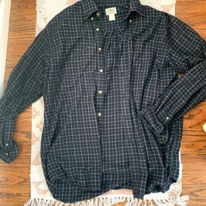L.L. Bean Flannel Navy size large